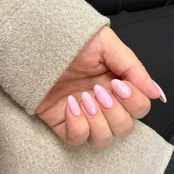 Gelous Candy Floss Builder (BIAB) Gel Nail Polish - photographed in New Zealand on model