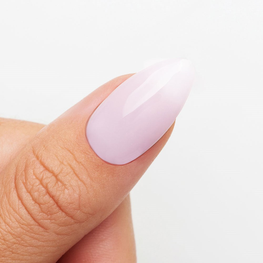 Gelous Ballet Builder in a Bottle (BIAB) gel nail polish on model - photographed in New Zealand
