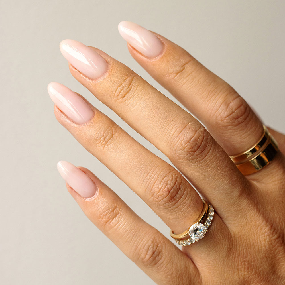 Gelous Milky Pink Builder Gel HEMA & TPO-Free gel nail polish - photographed in New Zealand