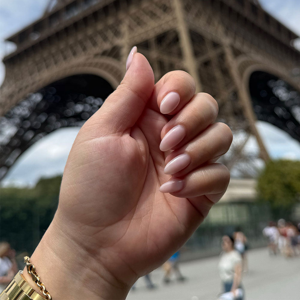 Gelous Milky Pink Builder Gel HEMA & TPO-Free gel nail polish - photographed in New Zealand