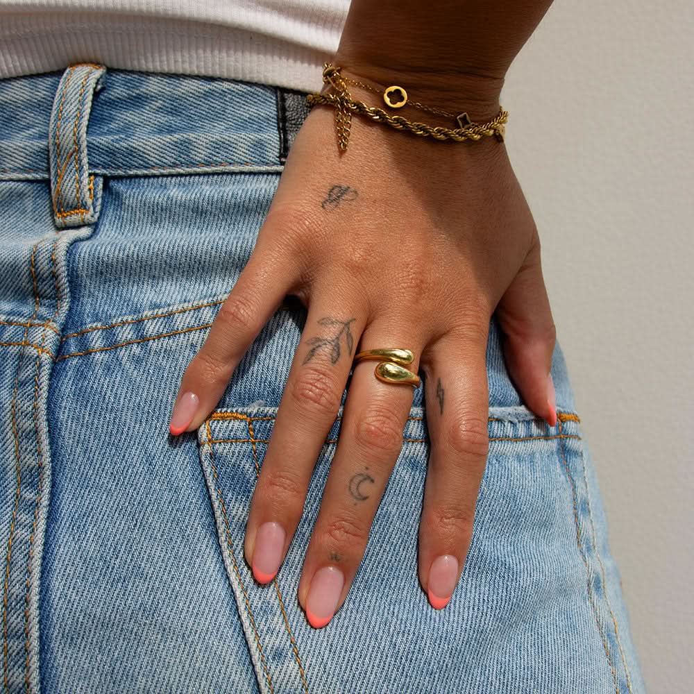 Gelous Pink Builder Gel (BIAB) gel nail polish - photographed in New Zealand on model