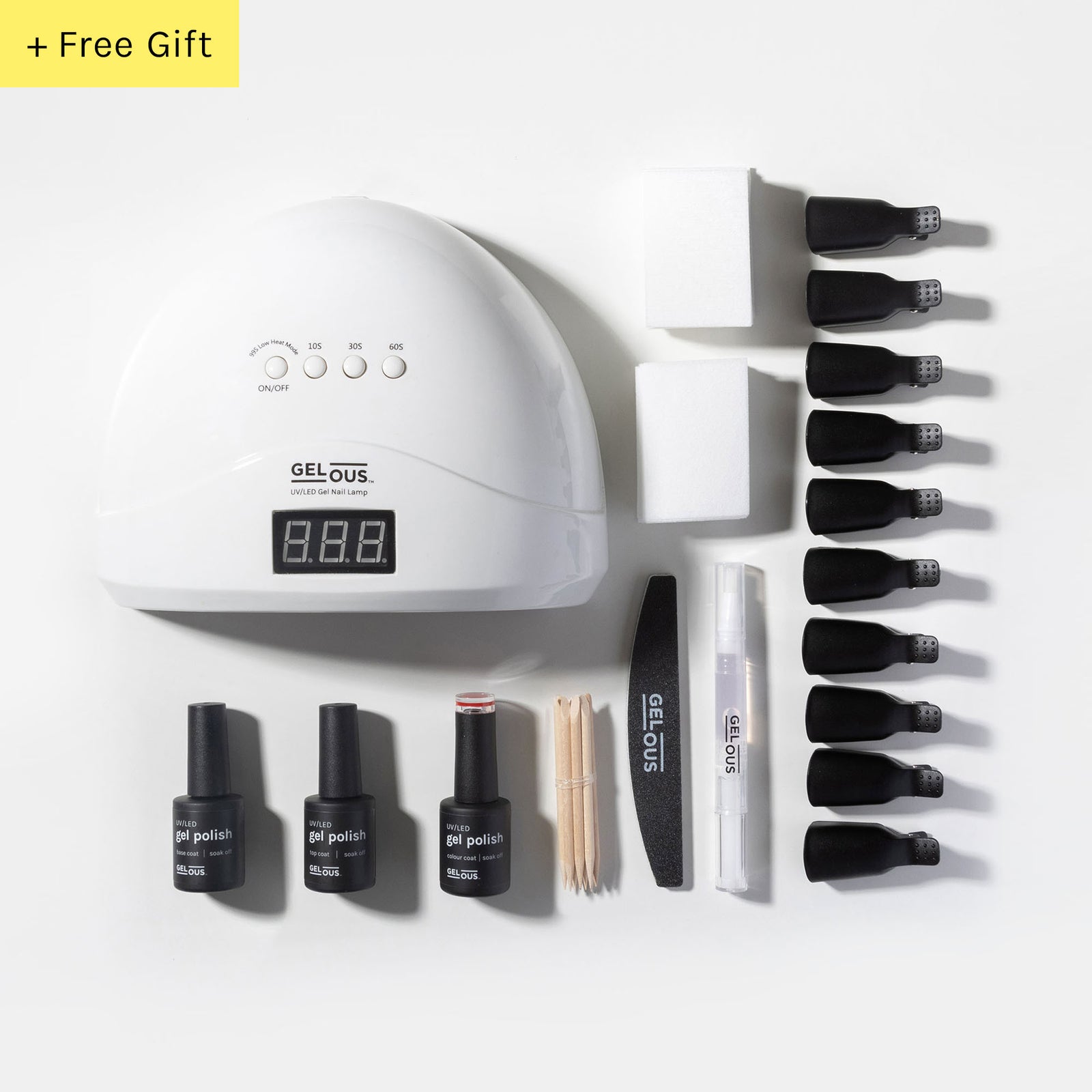 Gelous Starter Gel Manicure Kit Flat Lay - Photographed in New Zealand