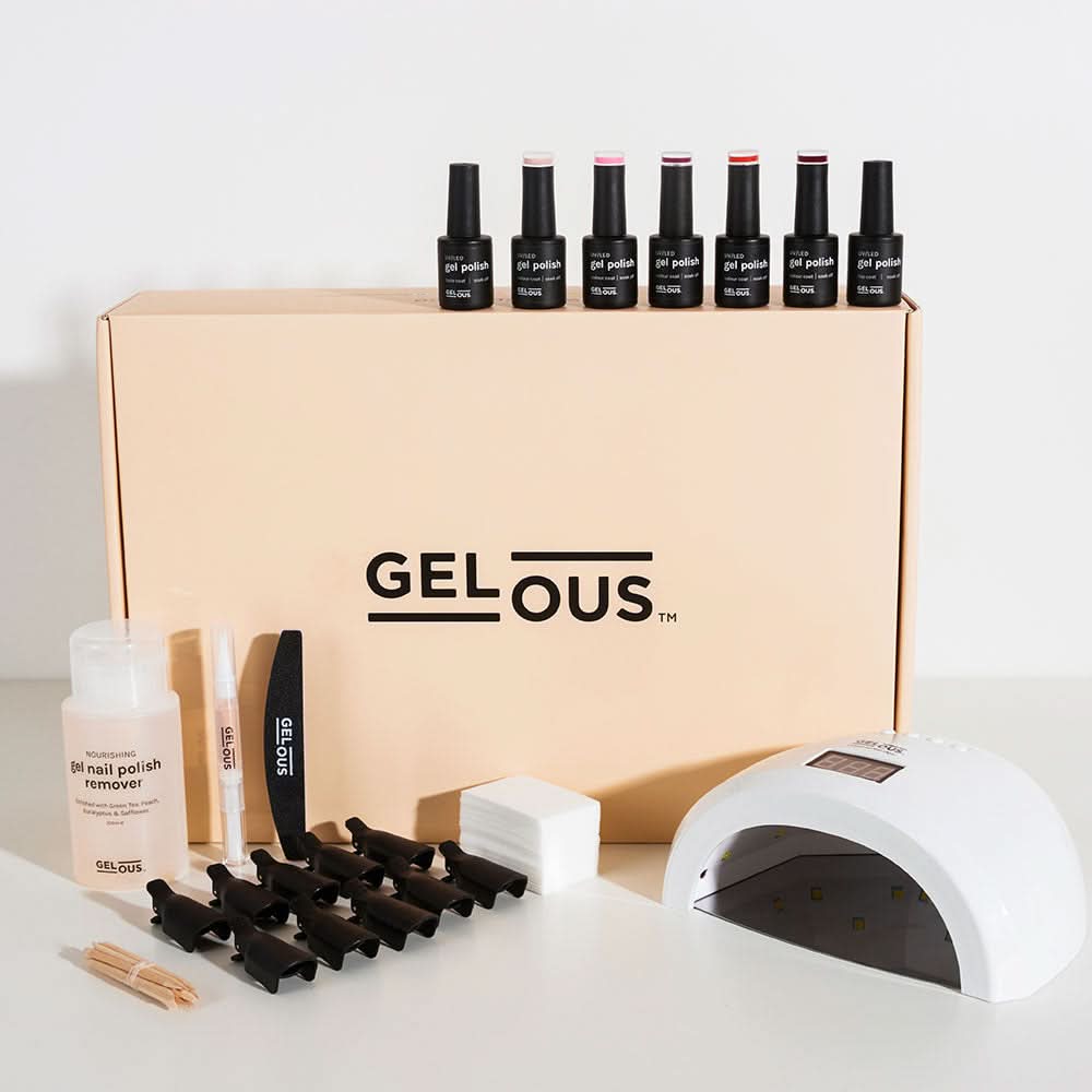 Gelous Ultimate Gel Manicure Kit Flat Lay - Photographed in New Zealand