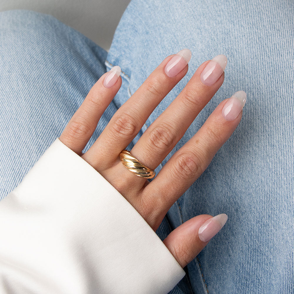 Gelous A Hint Of Pink HEMA & TPO-Free gel nail polish - photographed in New Zealand on model