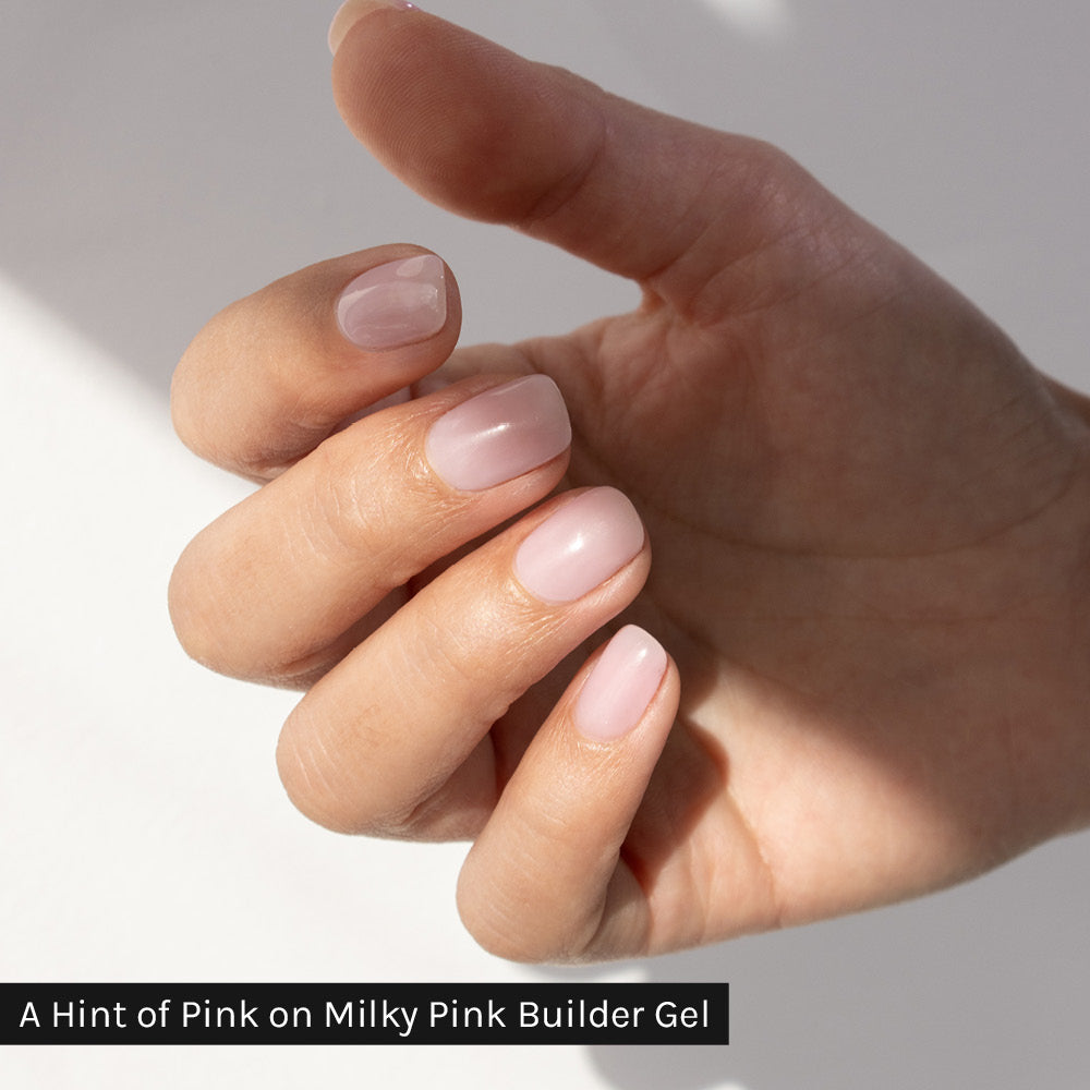 Gelous A Hint Of Pink HEMA & TPO-Free gel nail polish - photographed in New Zealand on model