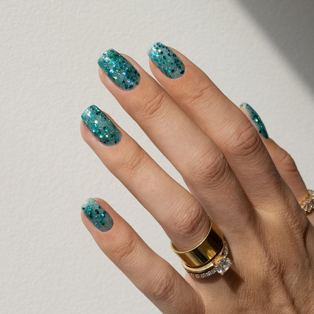 Gelous A Mermaid's Tale gel nail polish - photographed in New Zealand on model