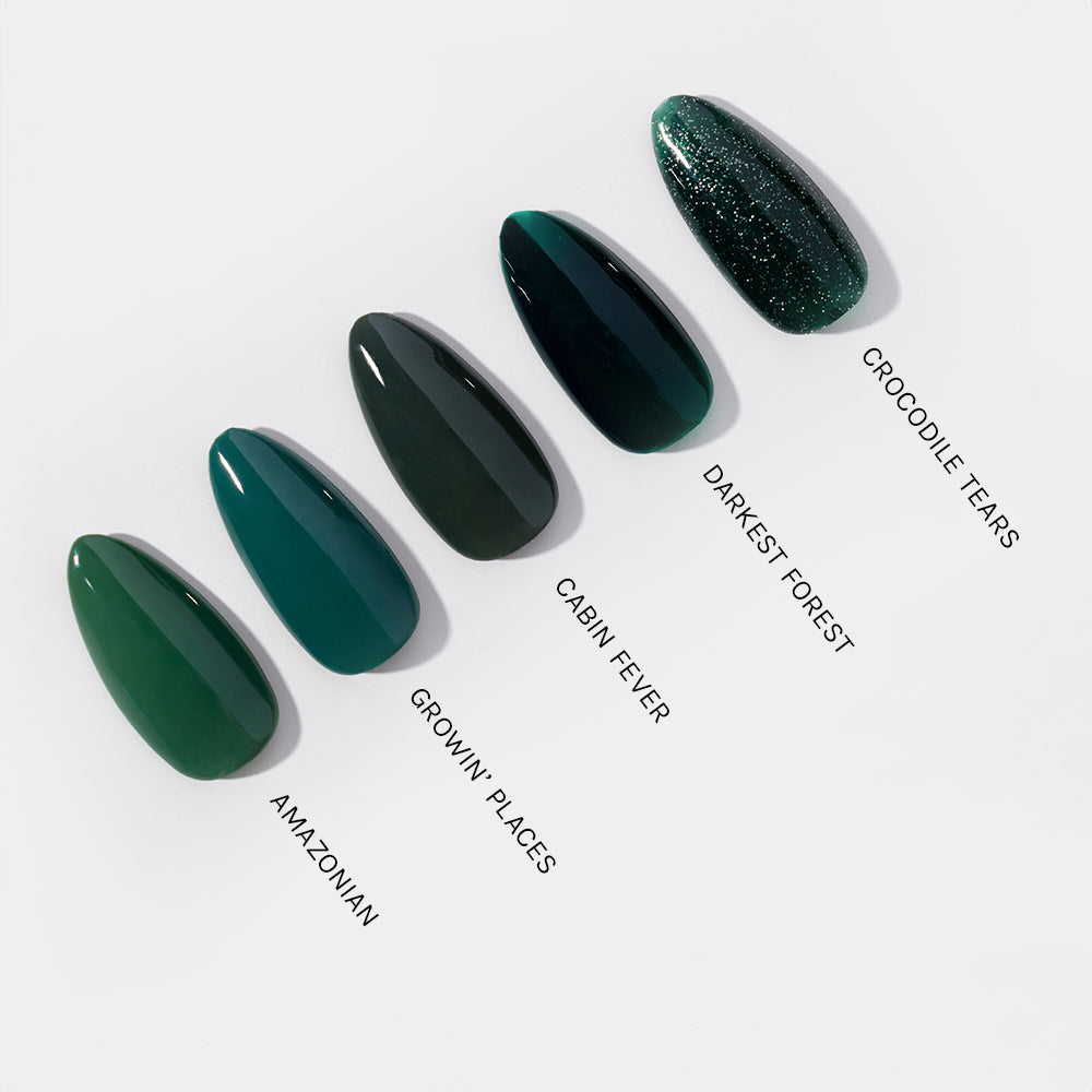 Gelous Amazonian gel nail polish comparison - photographed in New Zealand