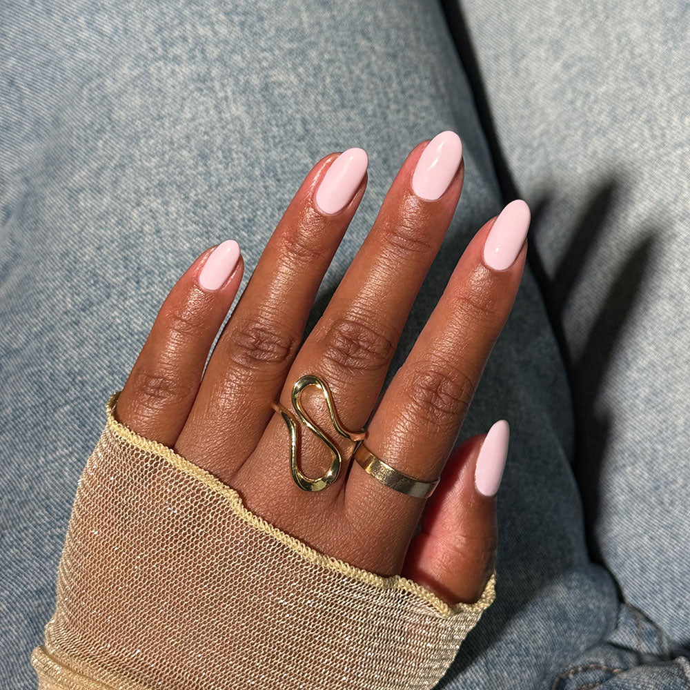 Gelous Bubblegum gel nail polish swatch - photographed in New Zealand