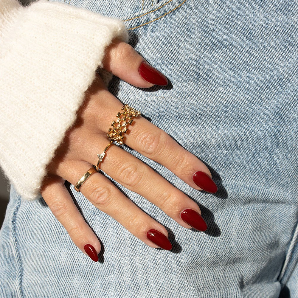 Gelous Bad Romance gel nail polish - photographed in New Zealand on model