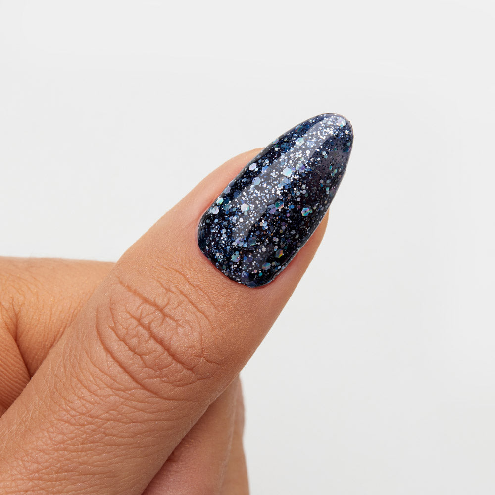 Gelous Black Magic gel nail polish swatch - photographed in New Zealand
