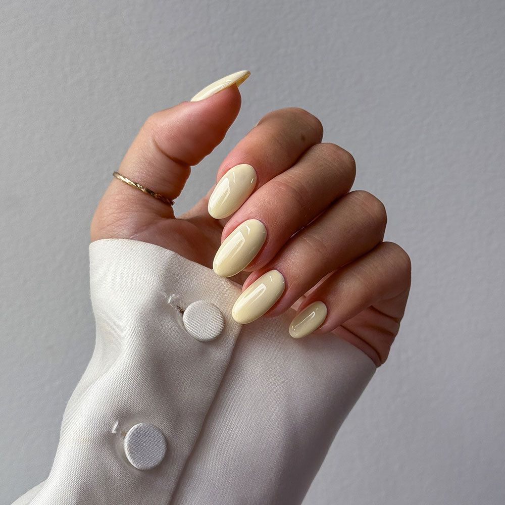 Gelous Buttercream gel nail polish - photographed in New Zealand on model