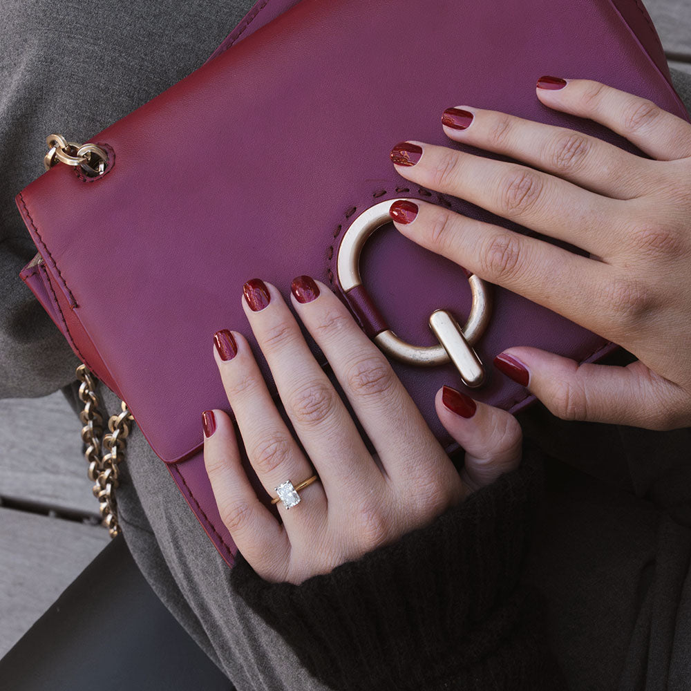 Gelous Cherry Gloss gel nail polish - photographed in New Zealand on model