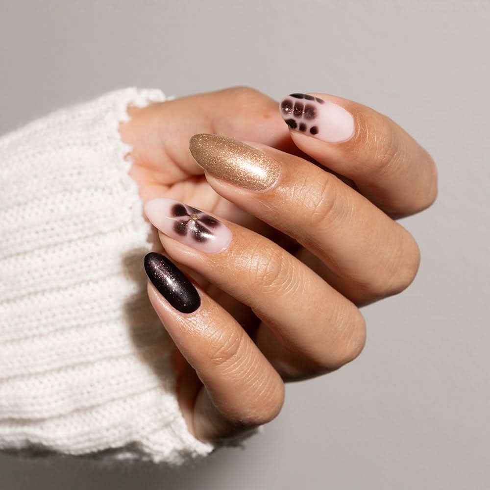 Gelous Champagne Showers gel nail polish - photographed in New Zealand on model