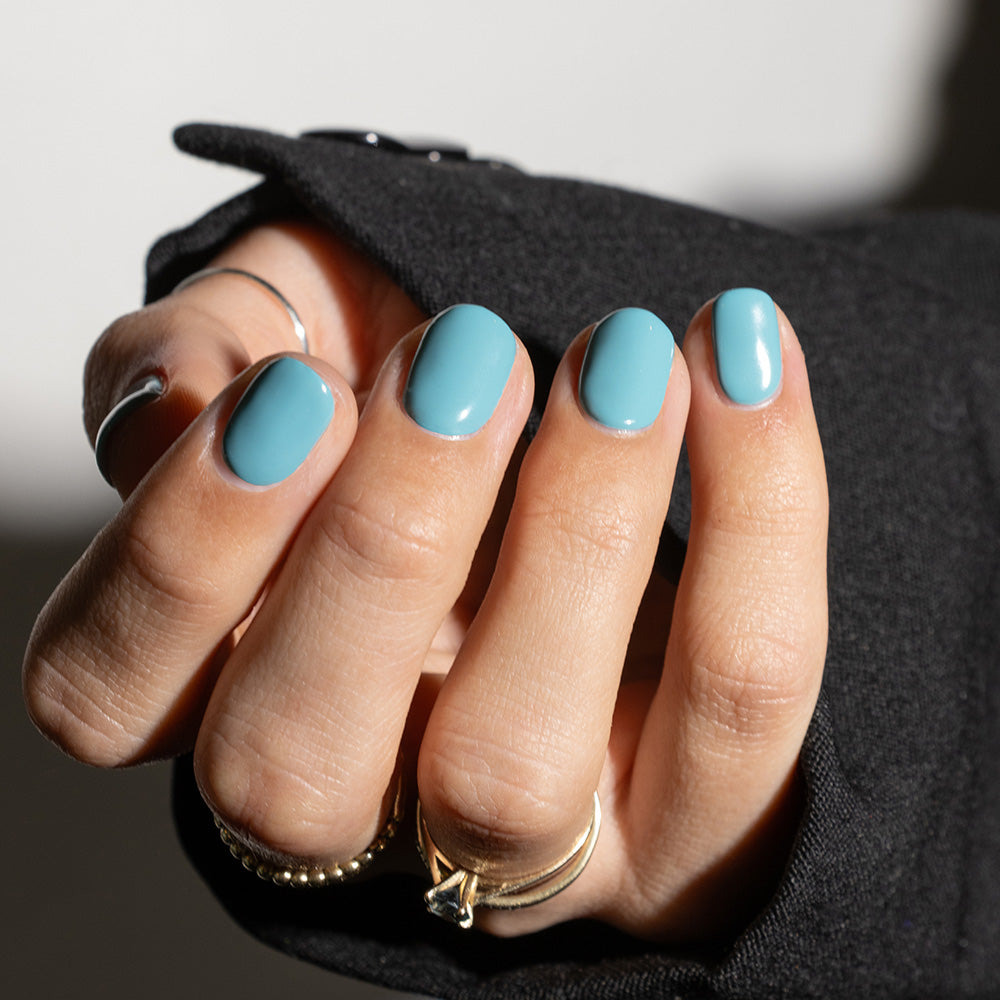 Gelous Duck Duck Goose gel nail polish - photographed in New Zealand on model
