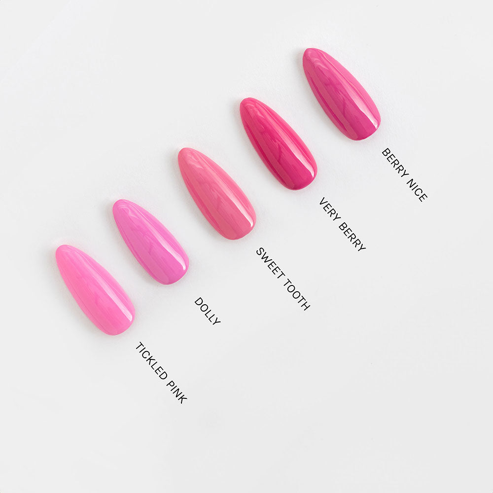 Gelous Dolly gel nail polish comparison - photographed in New Zealand