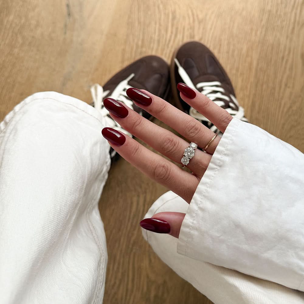Gelous Dracula's Bride gel nail polish - photographed in New Zealand on model