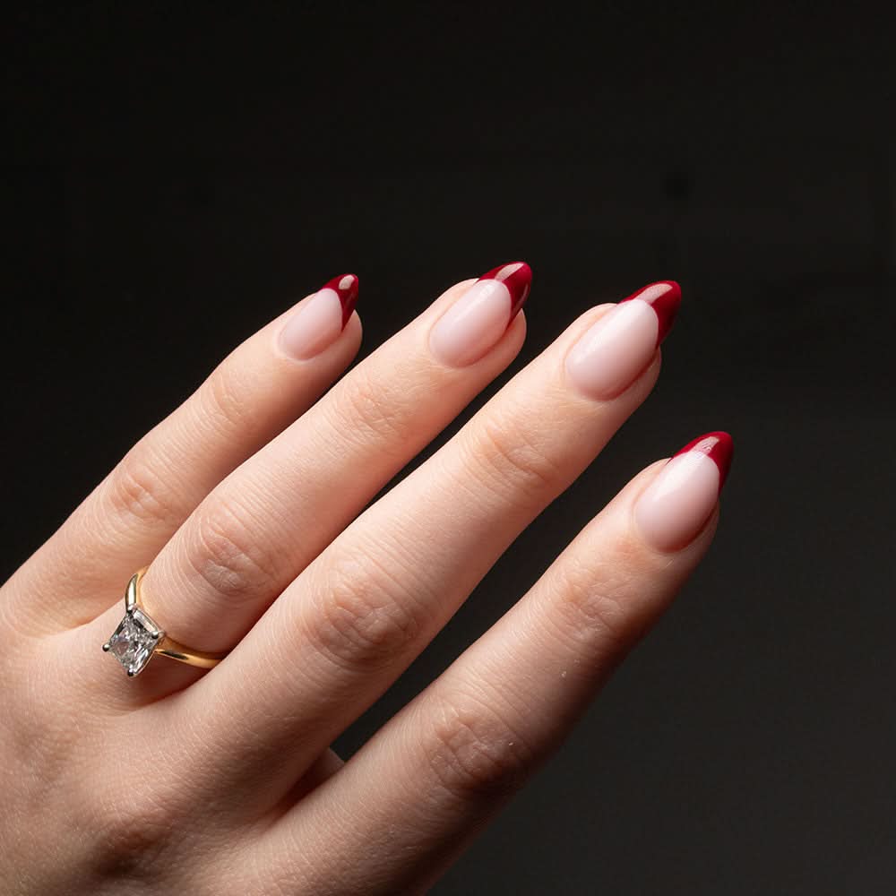 Gelous Dracula's Bride gel nail polish - photographed in New Zealand on model