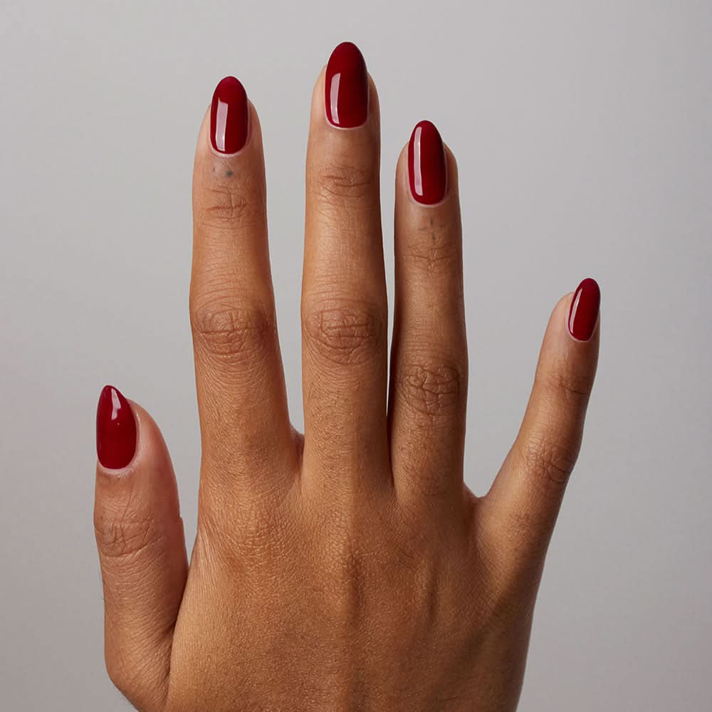 Gelous Dracula's Bride gel nail polish - photographed in New Zealand on model