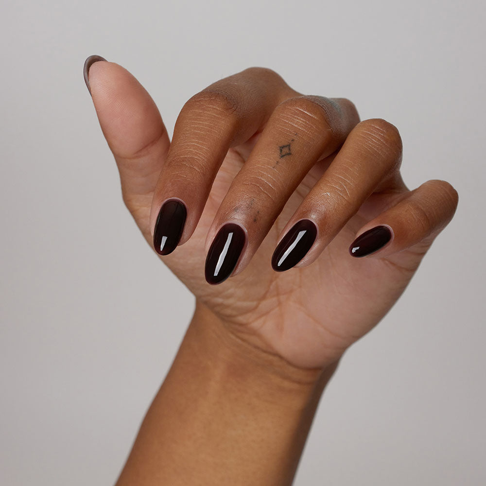Gelous Espresso gel nail polish - photographed in New Zealand