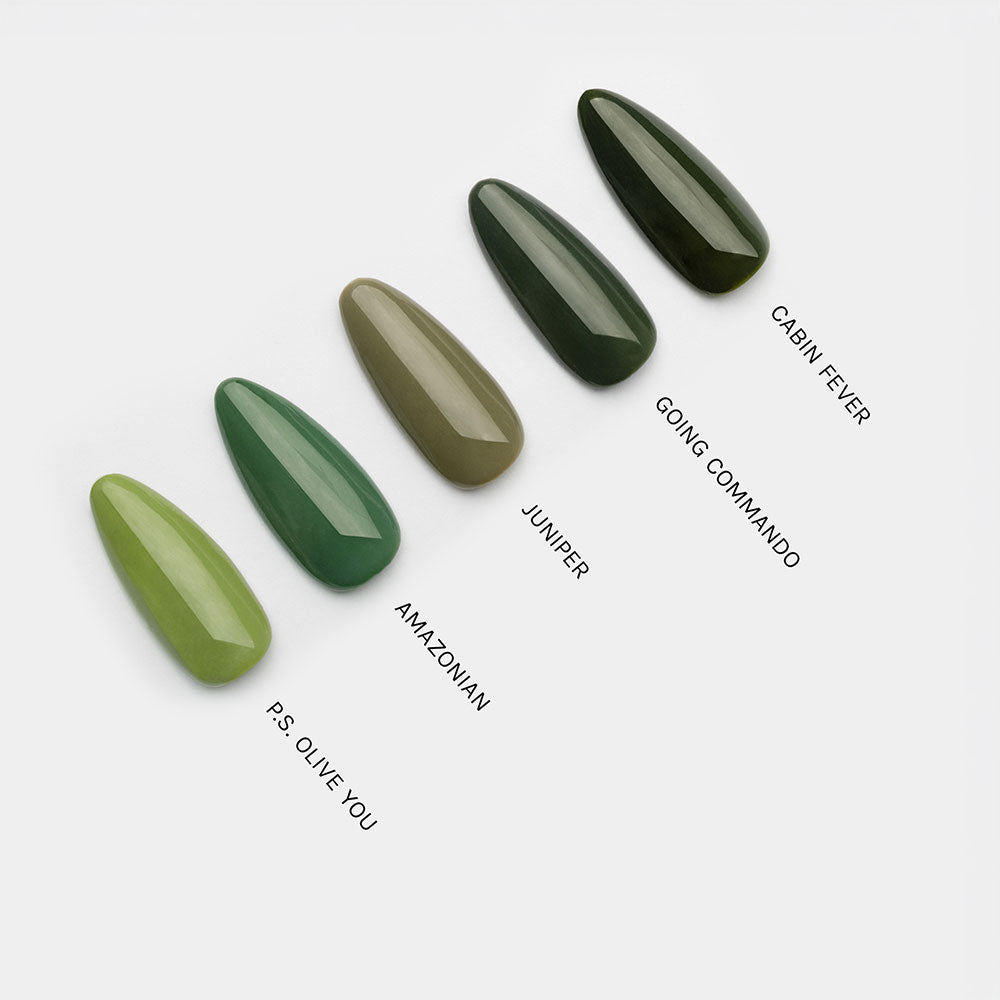 Gelous Juniper gel nail polish comparison - photographed in New Zealand