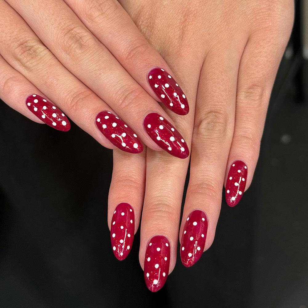 Gelous Just White gel nail polish - photographed in New Zealand on model