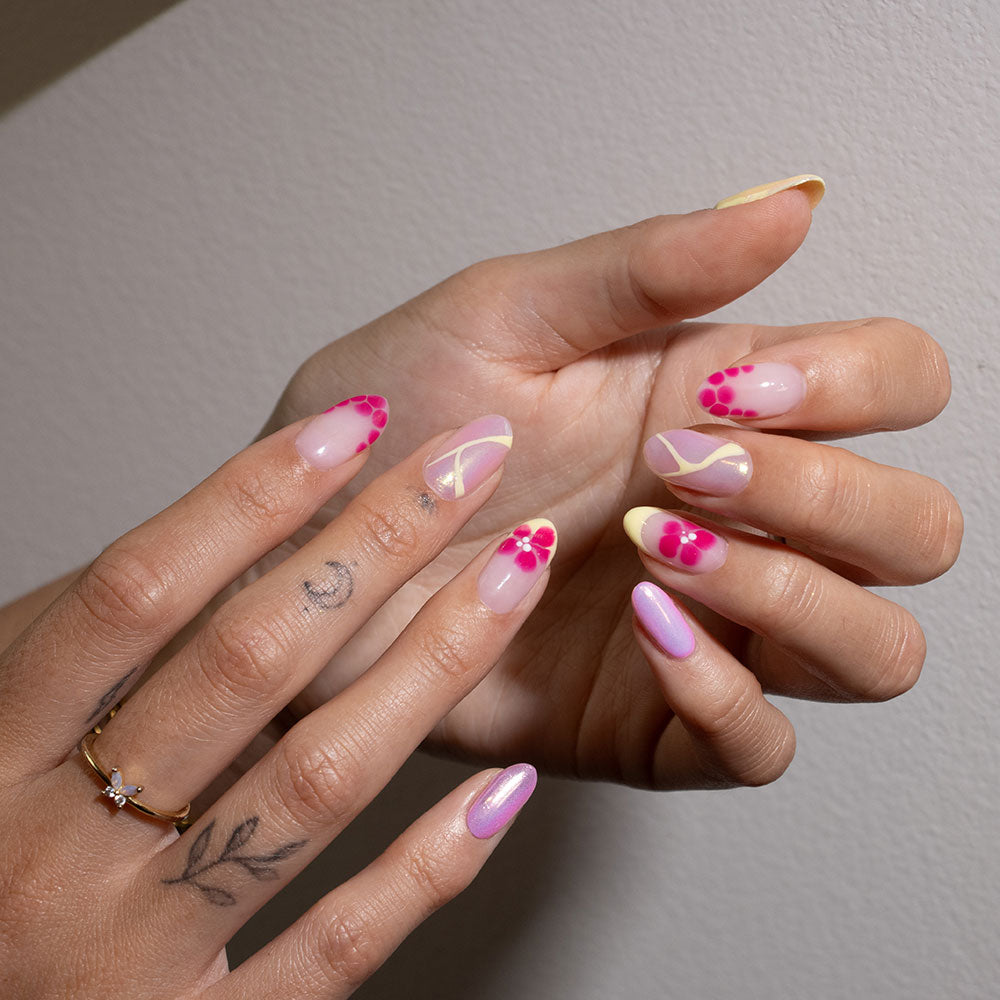 Gelous Lemon Sorbet gel nail polish - photographed in New Zealand on model