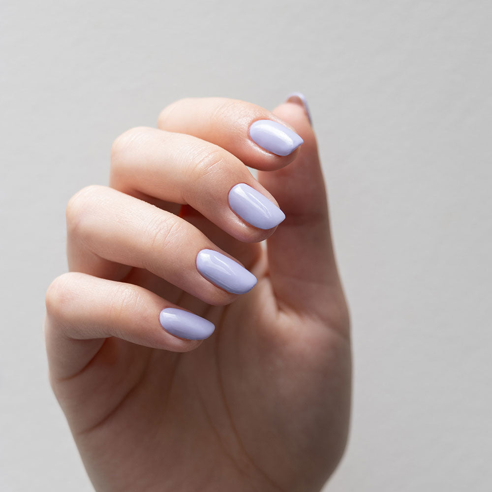 Gelous Lavender Whisper gel nail polish - photographed in New Zealand on model