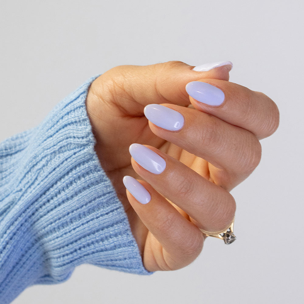 Gelous Lavender Whisper gel nail polish - photographed in New Zealand on model