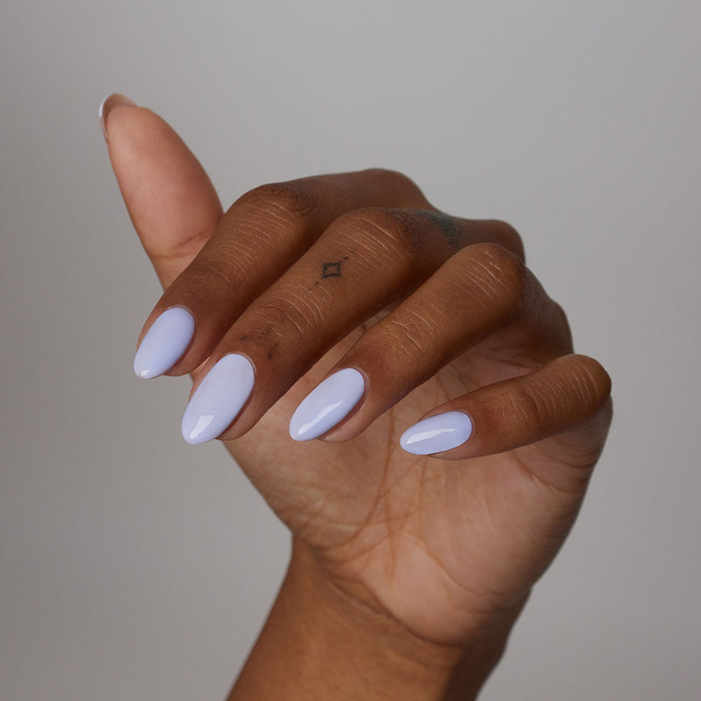 Gelous Lavender Whisper gel nail polish - photographed in New Zealand on model