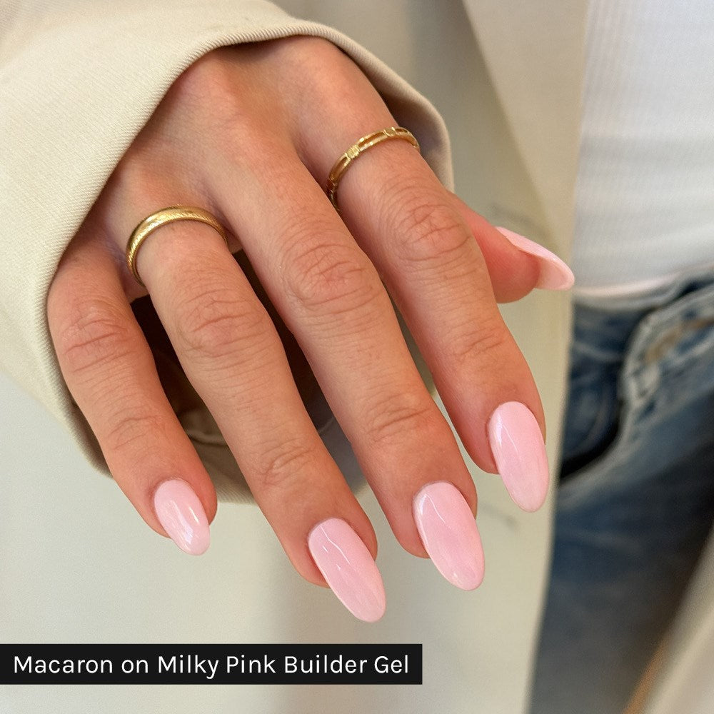 Gelous Macaron gel nail polish - photographed in New Zealand on model