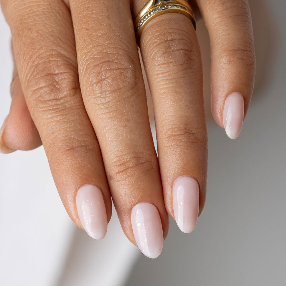 Gelous Mallow gel nail polish - photographed in New Zealand on model