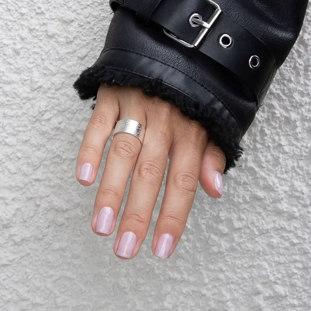 Gelous Mallow gel nail polish - photographed in New Zealand on model