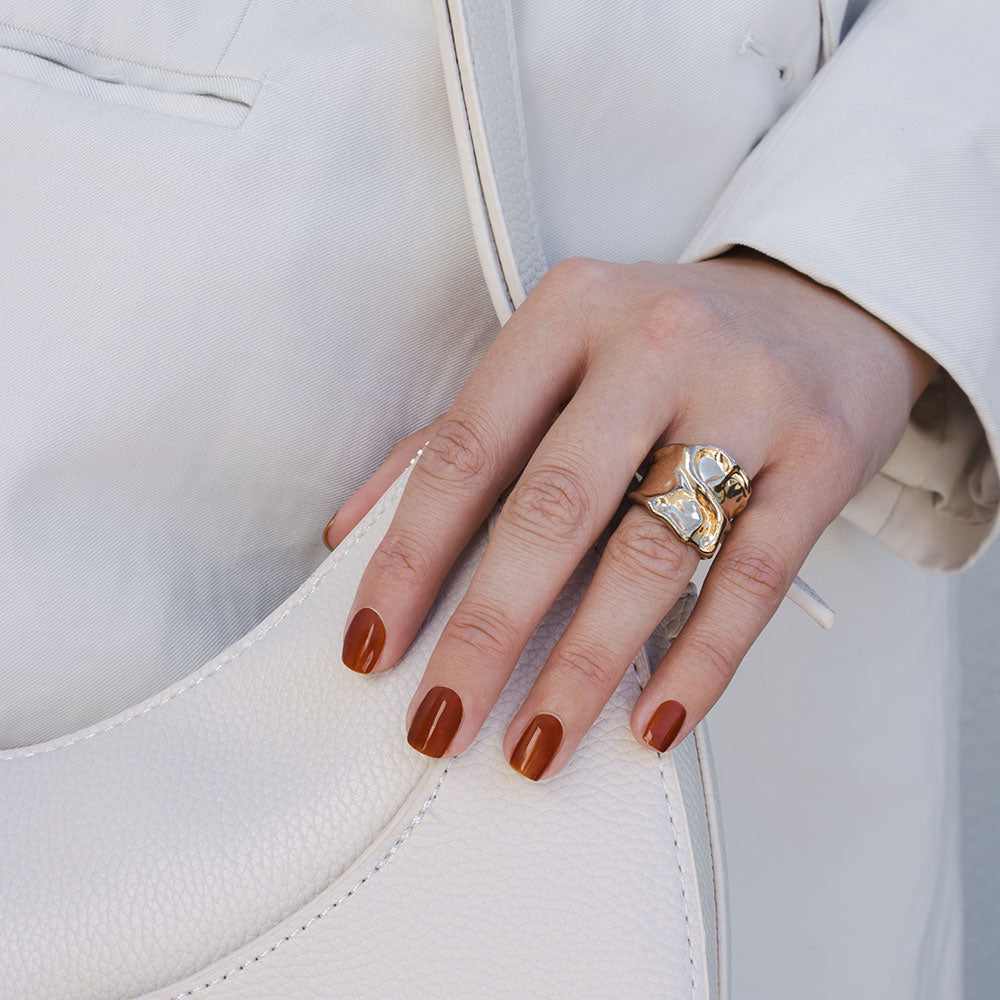 Gelous Maple gel nail polish - photographed in New Zealand on model