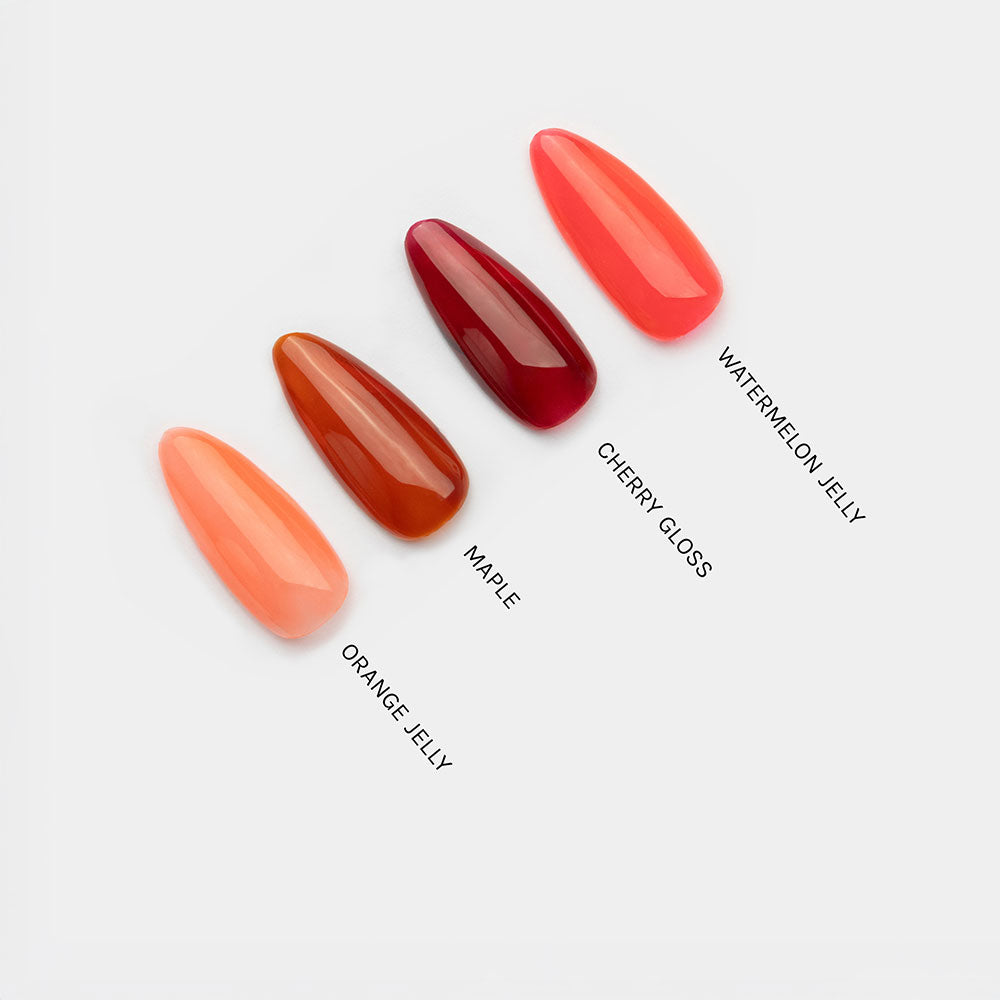 Gelous Maple gel nail polish comparison - photographed in New Zealand