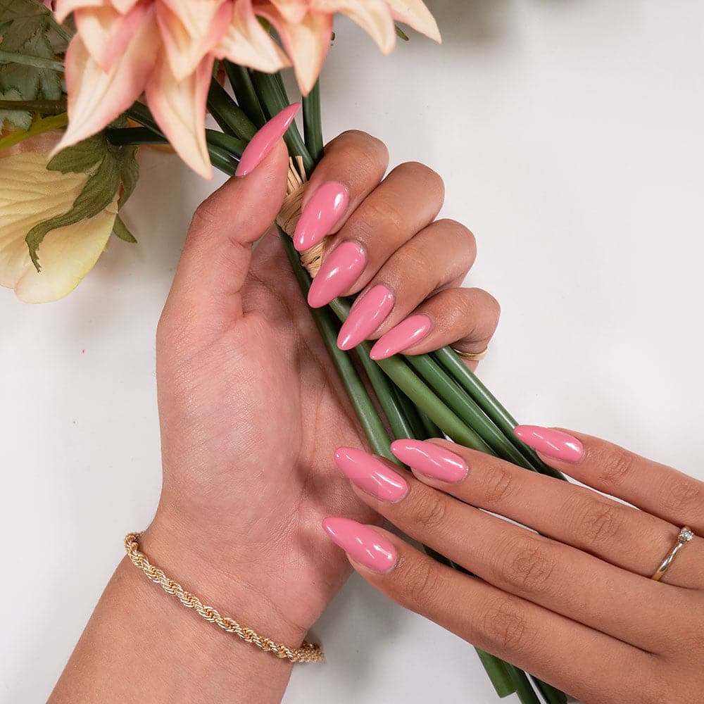 Gelous Rosewood gel nail polish - photographed in New Zealand on model