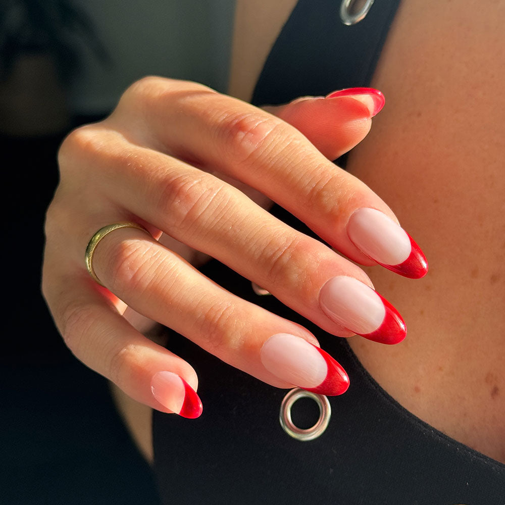 Gelous Queen of Hearts HEMA & TPO Free gel nail polish - photographed in New Zealand on model