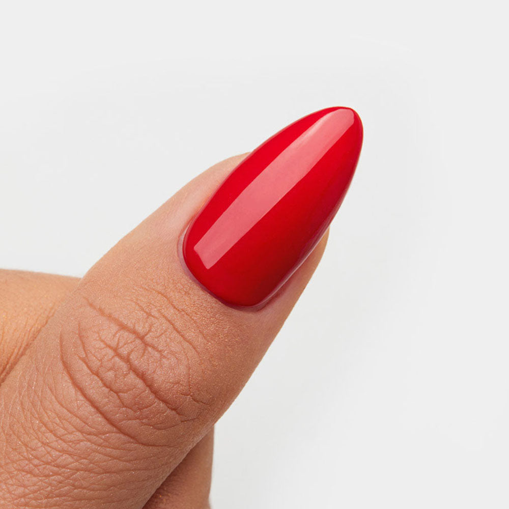 Gelous Red Sass HEMA & TPO-Free gel nail polish swatch - photographed in New Zealand