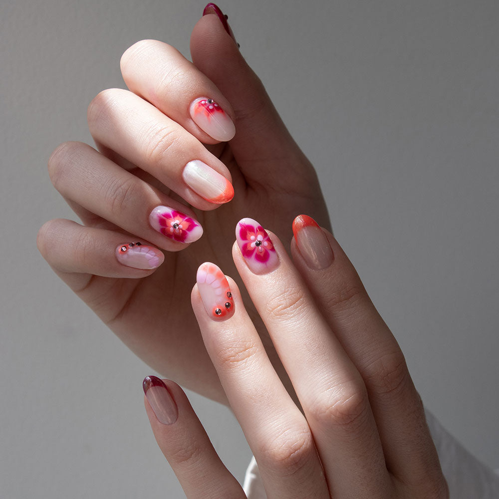 Gelous Skip a Beet gel nail polish - photographed in New Zealand on model