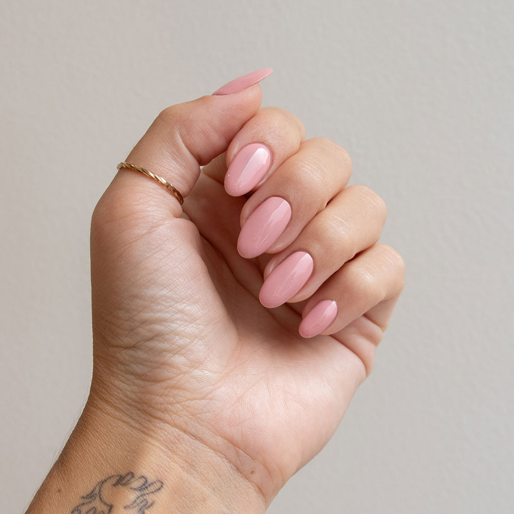 Gelous Settle Petal gel nail polish - photographed in New Zealand on model