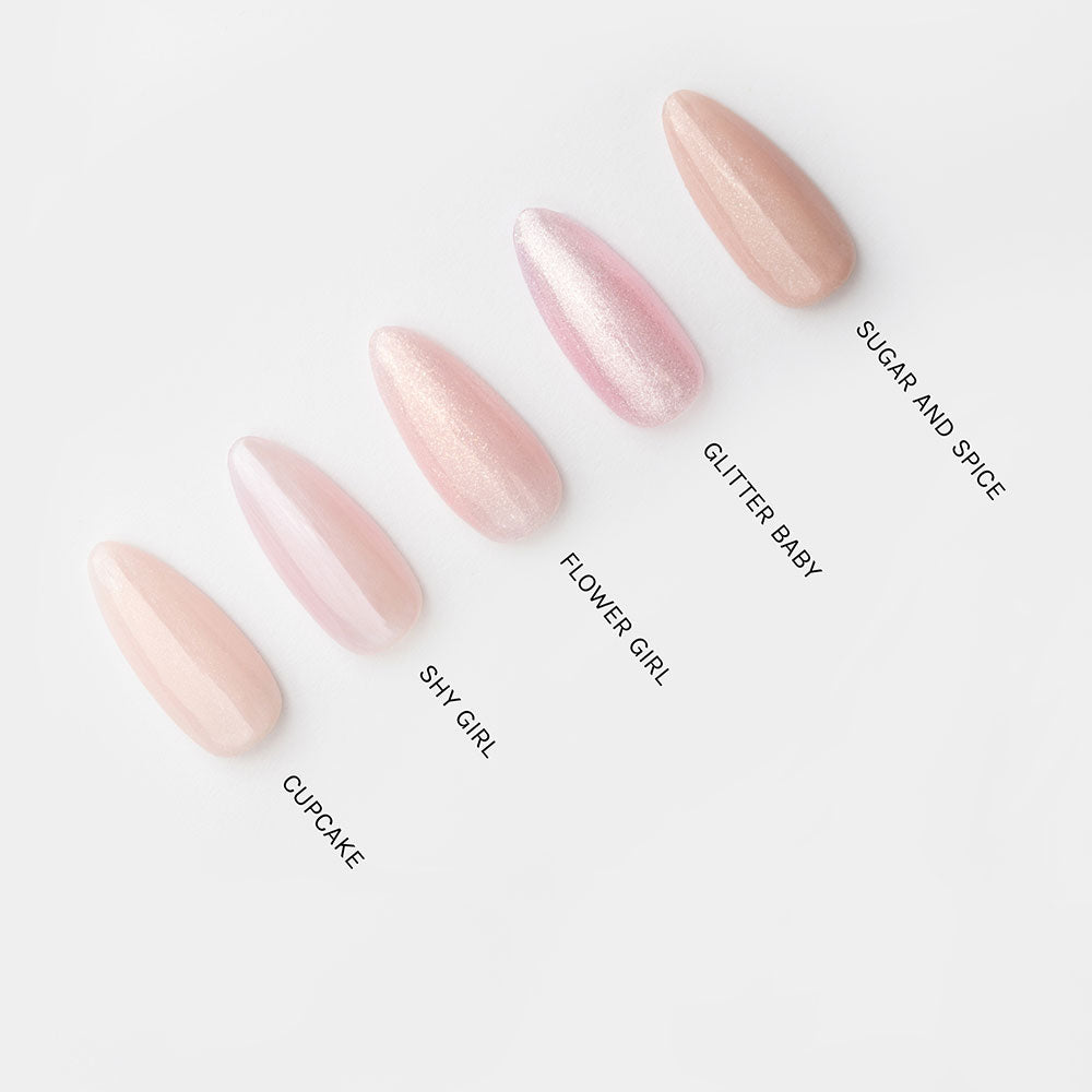 Gelous Shy Girl gel nail polish comparison - photographed in New Zealand