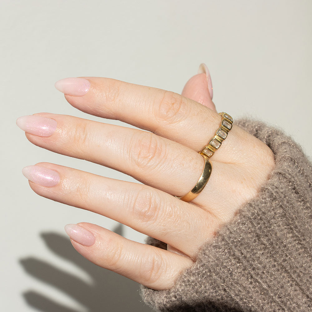 Gelous Snowed In gel nail polish - photographed in New Zealand on model