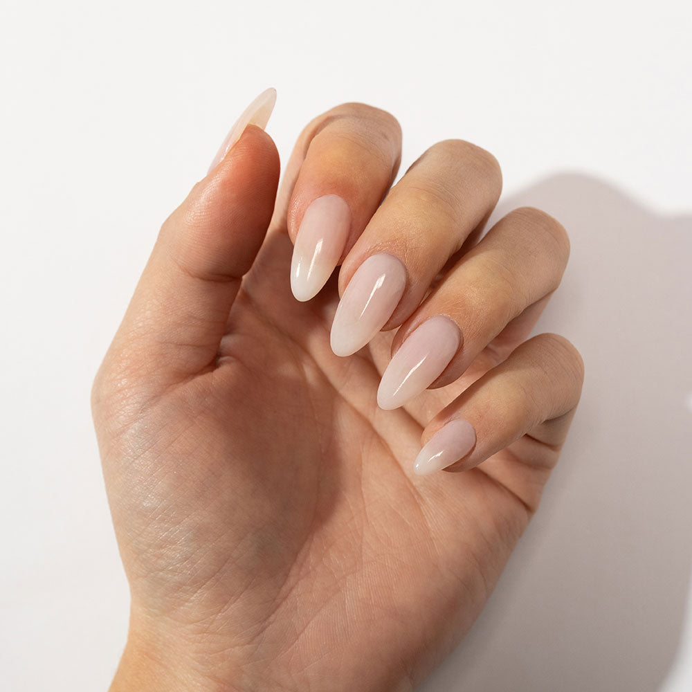 Gelous Spilt Milk gel nail polish - photographed in New Zealand on model