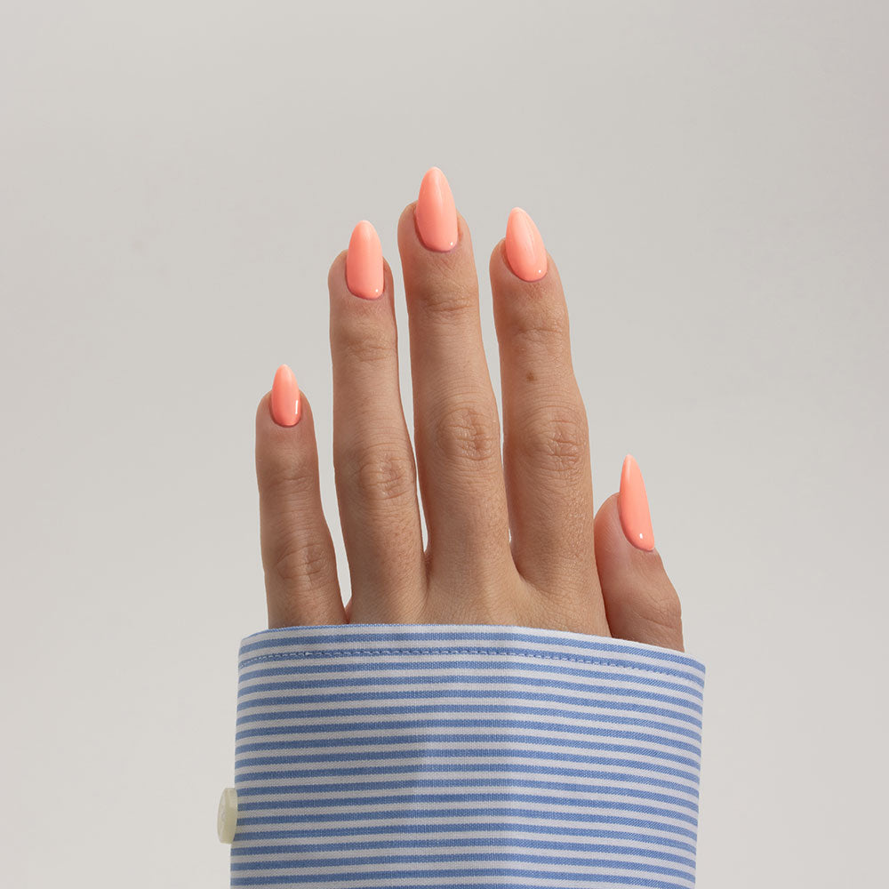Gelous Tropic Like It's Hot gel nail polish - photographed in New Zealand on model