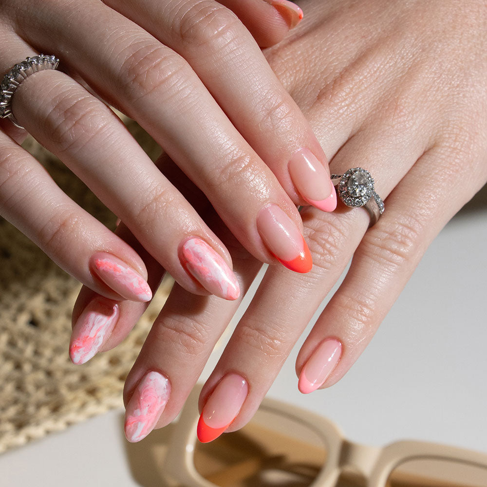 Gelous Tropicana gel nail polish - photographed in New Zealand on model