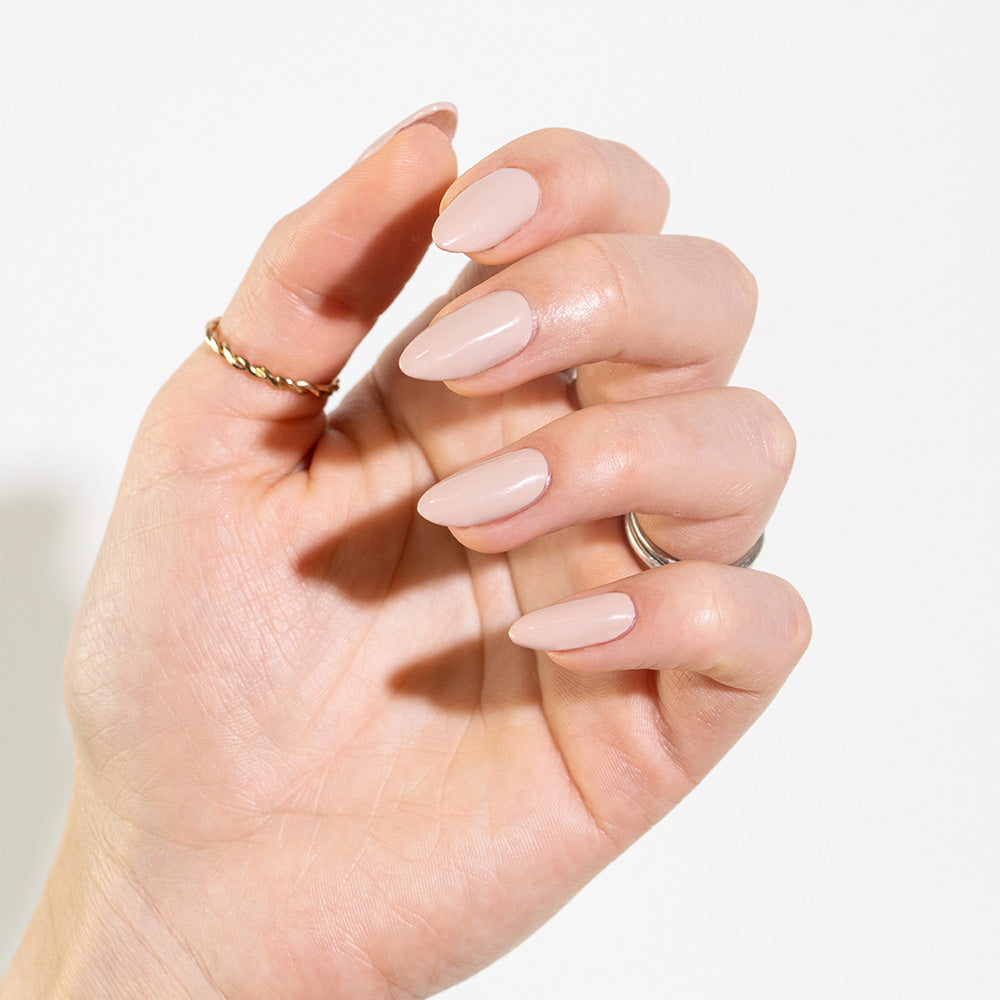 Gelous That's the Clay It Is gel nail polish - photographed in New Zealand on model