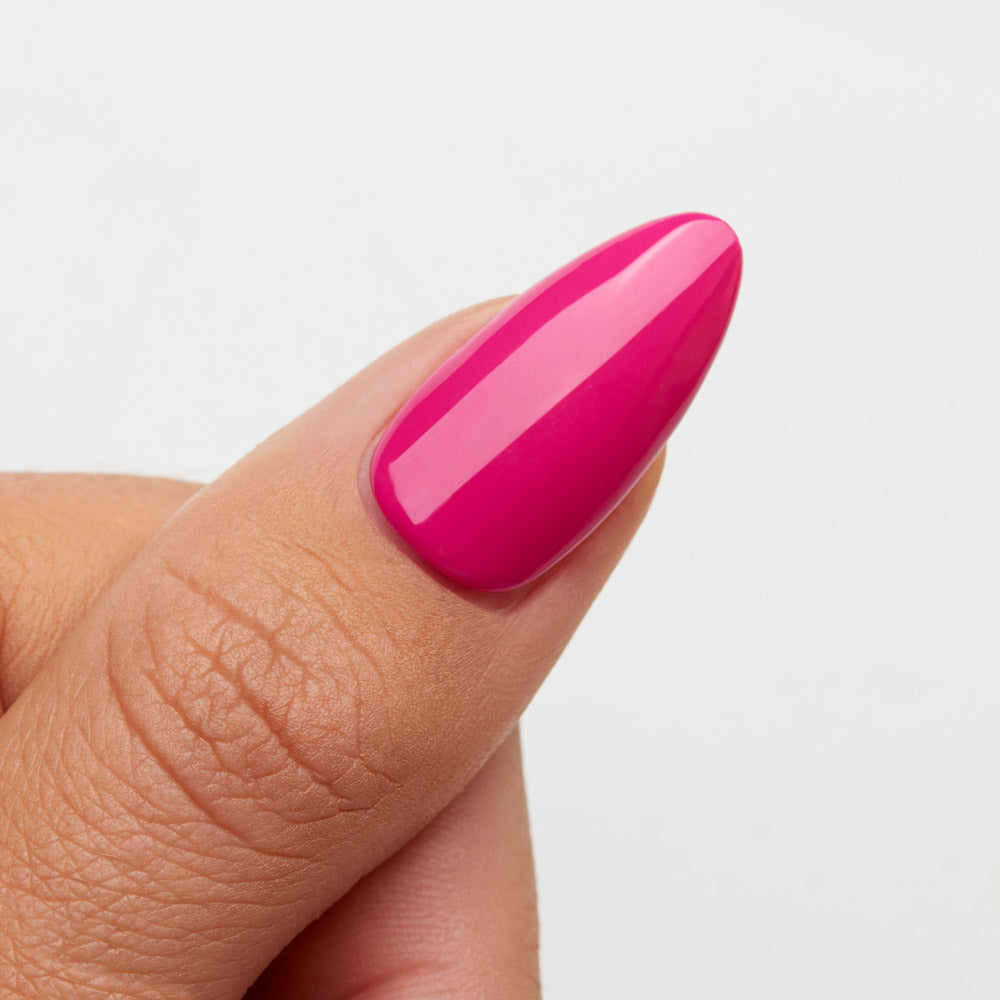 Gelous Very Berry HEMA & TPO-Free gel nail polish swatch - photographed in New Zealand