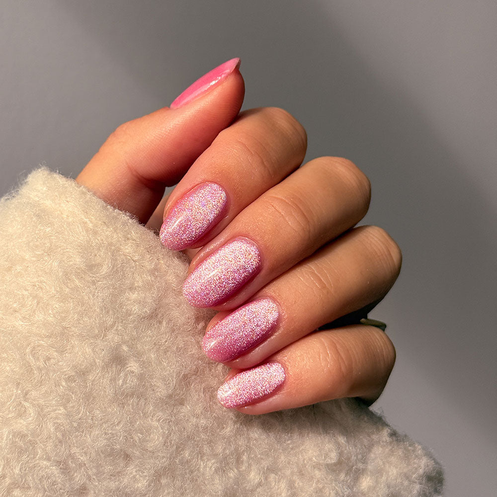 Gelous Velvet Blush HEMA & TPO Free gel nail polish - photographed in New Zealand on model