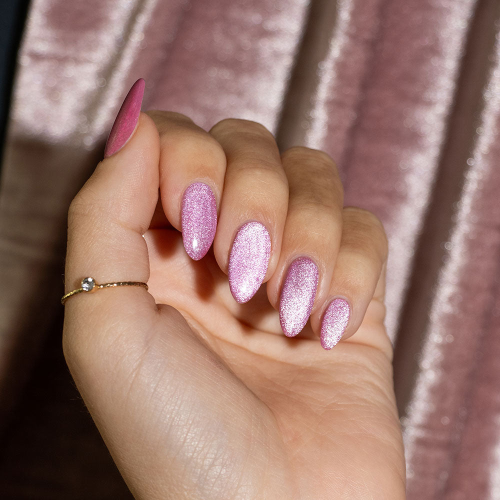 Gelous Velvet Blush HEMA & TPO Free gel nail polish - photographed in New Zealand on model
