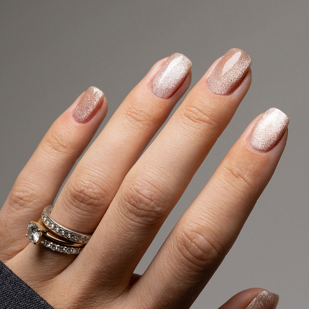Gelous Velvet Dune gel nail polish - photographed in New Zealand on model