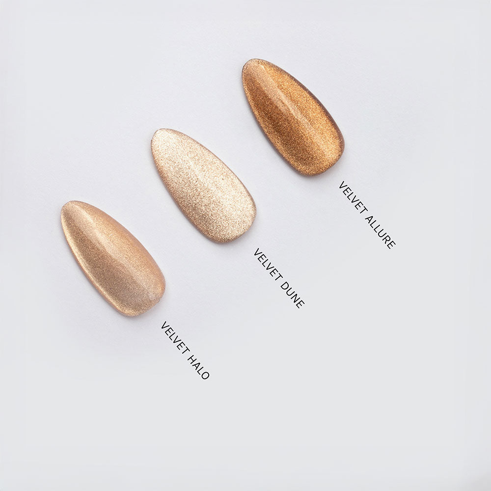 Gelous Velvet Dune gel nail polish comparison - photographed in New Zealand